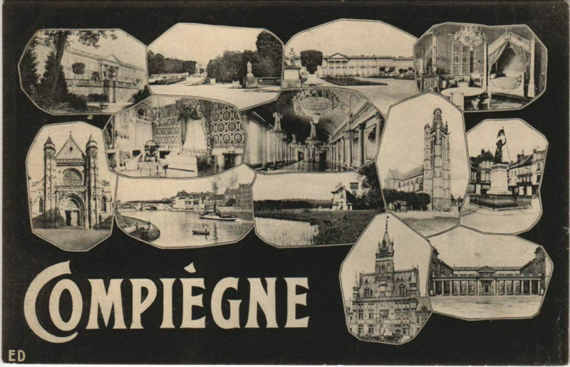 Carte postale ancienne Compiegne à Compiègne
