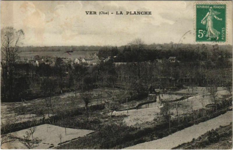 Carte postale ancienne Ver - La Planche