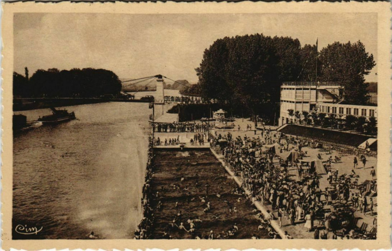 Carte postale ancienne Boran - La Plage