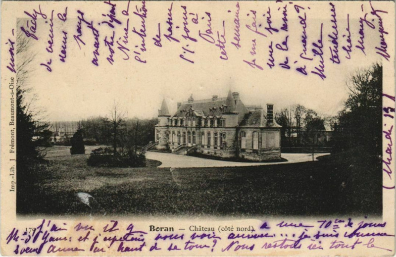 Carte postale ancienne Boran - Chateau