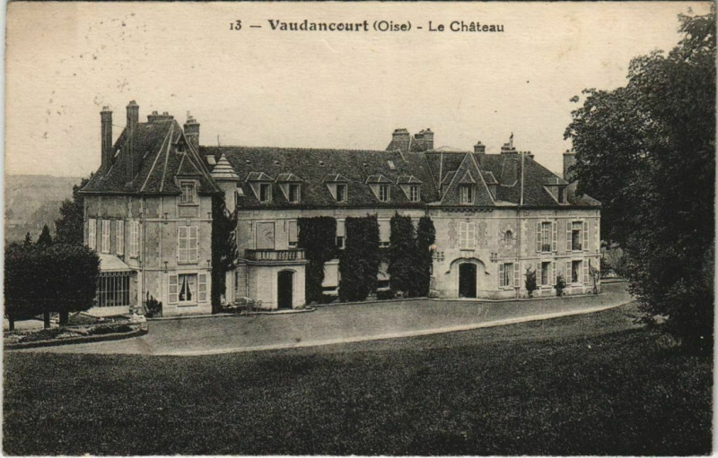 Carte postale ancienne Vaudancourt - Le Chateau à Vaudancourt