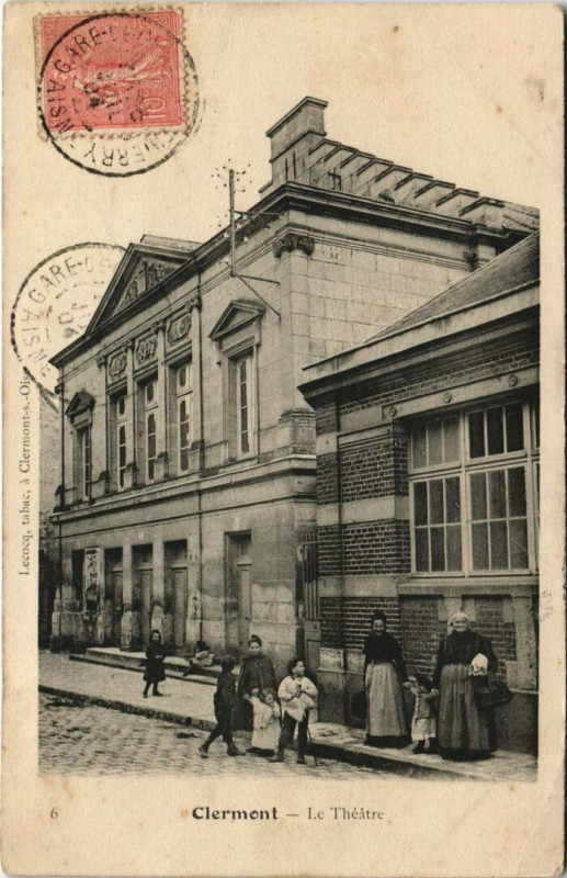 Carte postale ancienne Clermont - Le Theatre à Clermont