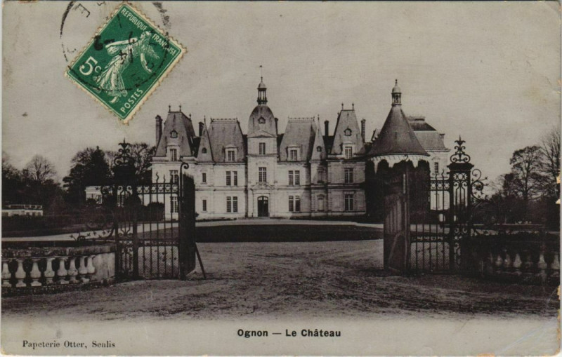 Carte postale ancienne Ognon - Le Chateau