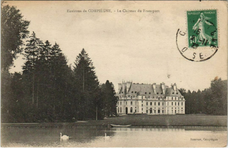Carte postale ancienne Env. de Cpm piegne - Le Chateau du Francport