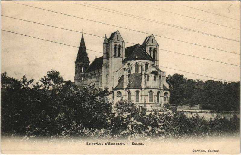 Carte postale ancienne Saint-Leu d'Esserent - Eglise à Saint-Leu-d'Esserent