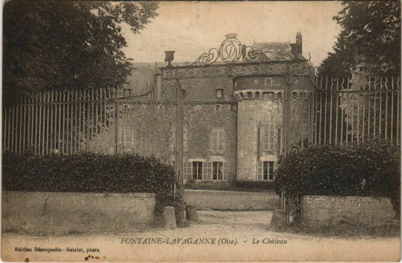 Carte postale ancienne Fontaine-Lav-Lavaganne - Le Chateau