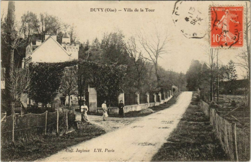 Carte postale ancienne Duvy - Villa de la Tour à Duvy