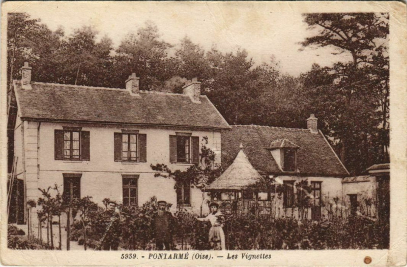 Carte postale ancienne Pontarme Les Vignettes à Pontarmé