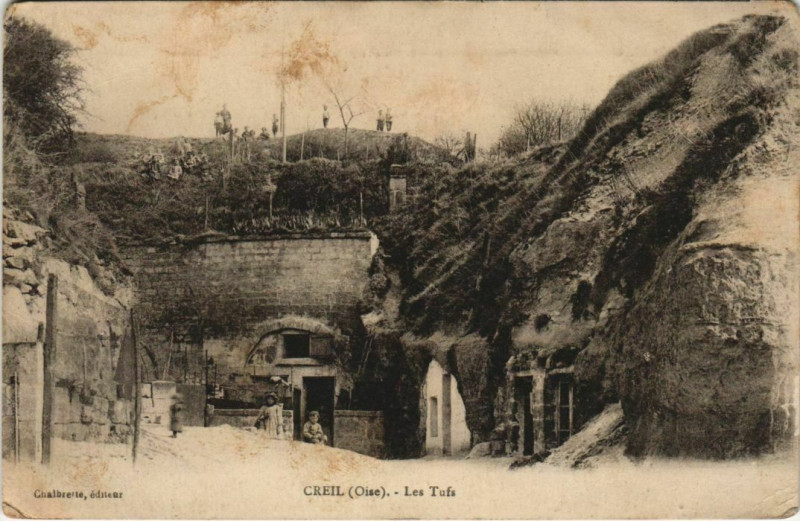 Carte postale ancienne Creil - Les Tufs à Creil