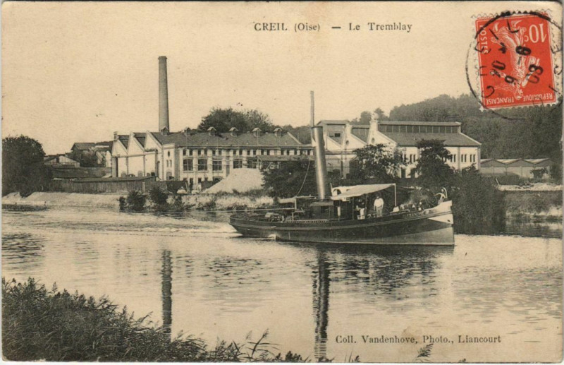 Carte postale ancienne Creil - Le Tremblay à Creil