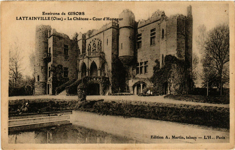 Carte postale ancienne Lattainville Le Chateau France à Lattainville