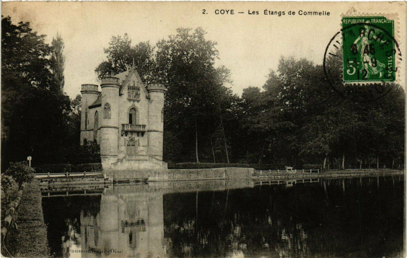Carte postale ancienne Coye Les Etangs de Commelle France