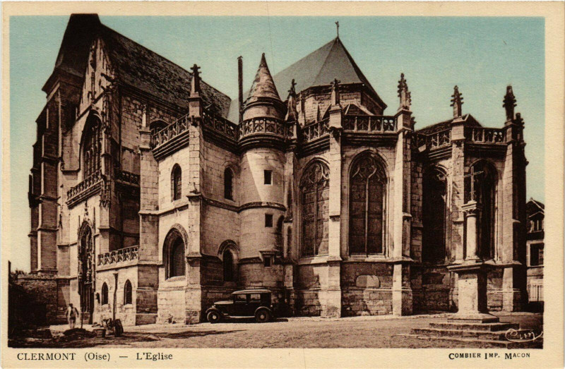 Carte postale ancienne Clermont L'Eglise France à Clermont
