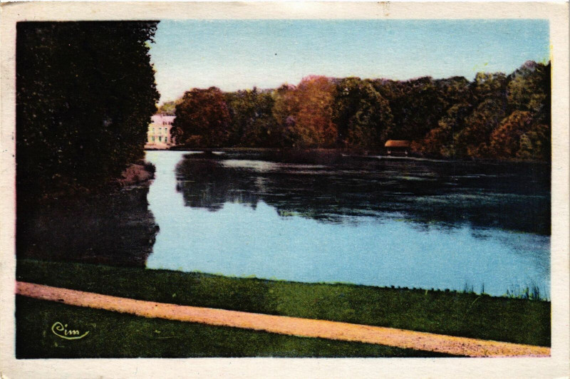 Carte postale ancienne Ermenonville Parc Jean-Jacques-Rousseau France à Ermenonville