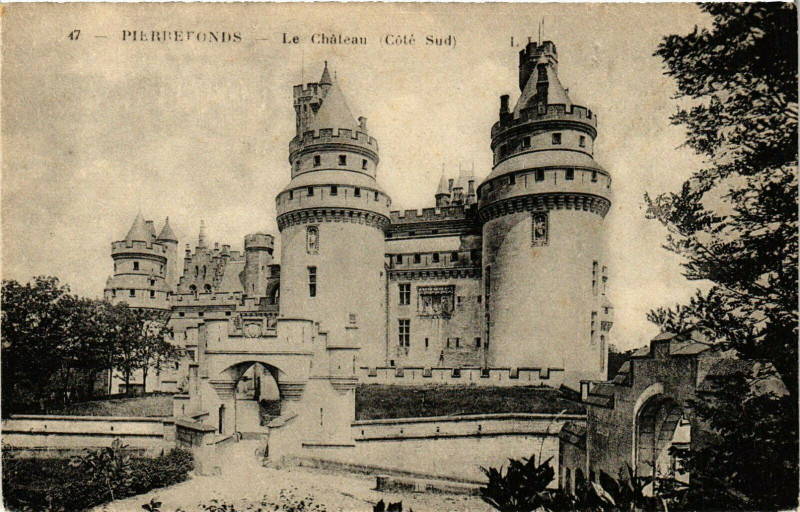 Carte postale ancienne Pierrefonds Le Chateau France à Pierrefonds
