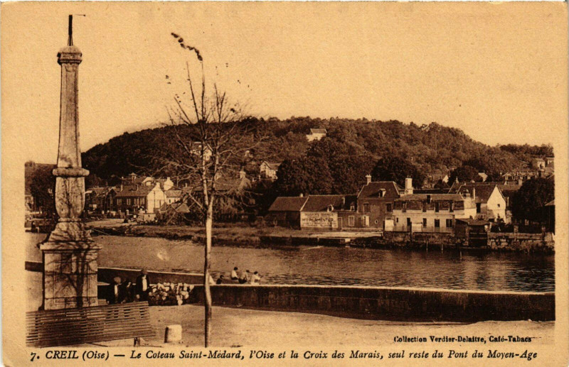 Carte postale ancienne Creil Le Coteau Saint-Medard France à Creil