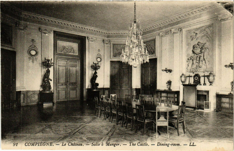 Carte postale ancienne Compiegne Le Chateau, Salle a Manger France à Compiègne