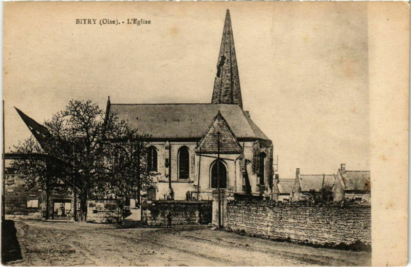 Carte postale ancienne Bitry - L'Eglise à Bitry