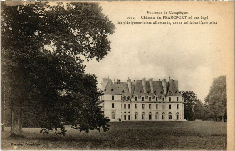 Carte postale ancienne Chateau de Francport - Environs de Compiegne à Compiègne