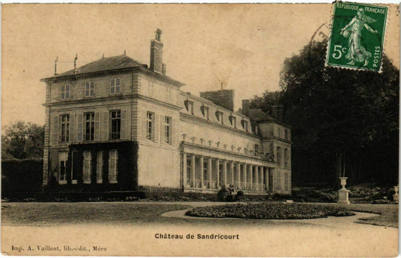 Carte postale ancienne Chateau de Sandricourt