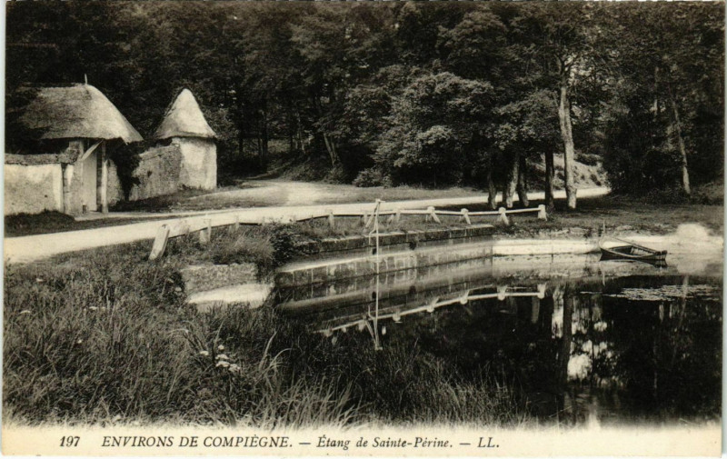Carte postale ancienne Etang de Sainte-Pierre - Environs de Compiegne à Compiègne