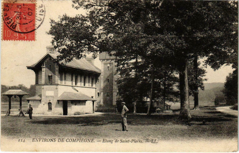 Carte postale ancienne Etang de Sainte-Pierre - Environs de Compiegne à Compiègne