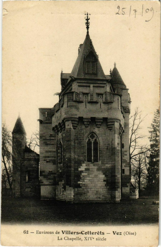 Carte postale ancienne Vez - La Chapelle - Environs de Villers-Cotterets à Vez