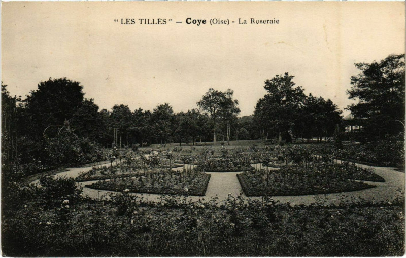 Carte postale ancienne Coye-la-Foret - La Roseraie à Coye-la-Forêt