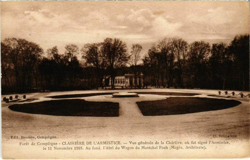 Carte postale ancienne Foret de Compiegne - Vue Generale de la Clairiere à Compiègne