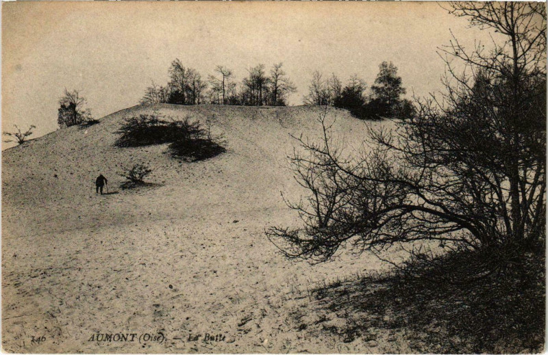 Carte postale ancienne Aumont - La Butte