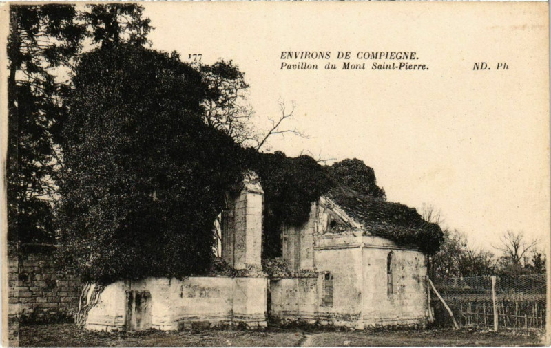 Carte postale ancienne Pavillon du Mont Saint-Pierre - Environs de Compiegne à Compiègne