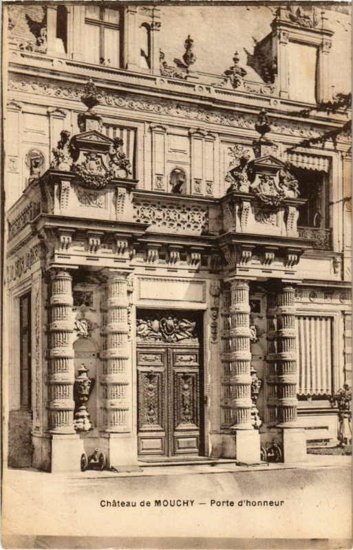 Carte postale ancienne Mouchy-le-Chatel - Chateau - Porte d'Honneur à Mouchy-le-Châtel