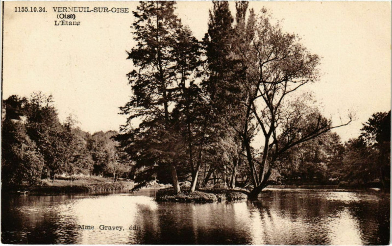 Carte postale ancienne Verneuil-sur-Oise - L'Etang