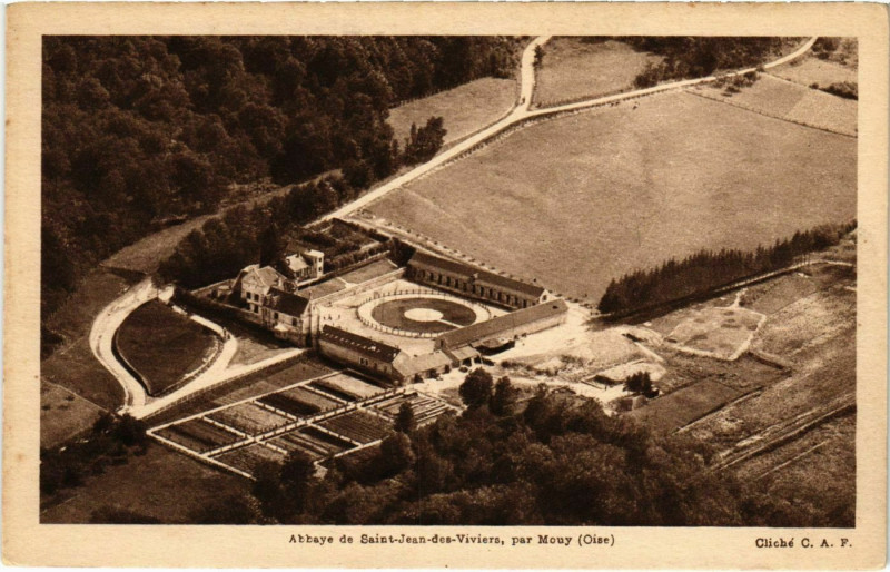Carte postale ancienne Abbaye de Saint-Jean-Viviers - par Mouy à Mouy