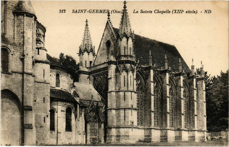 Carte postale ancienne Saint-Germer-de-Fly - La Sainte Chapelle à Saint-Germer-de-Fly