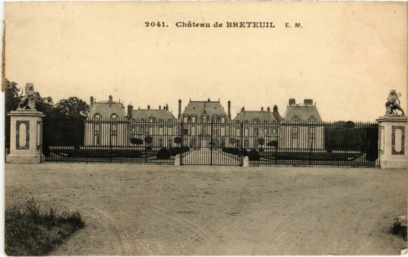 Carte postale ancienne Breteuil - Chateau de Breteuil à Breteuil
