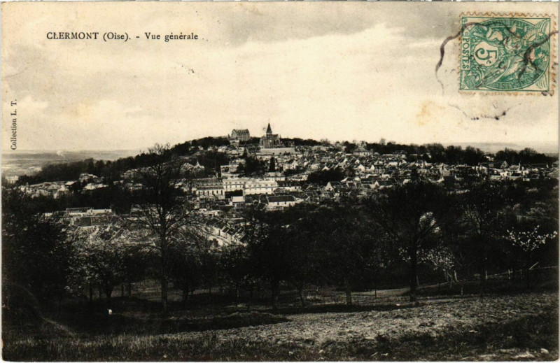 Carte postale ancienne Clermont - Vue Generale à Clermont