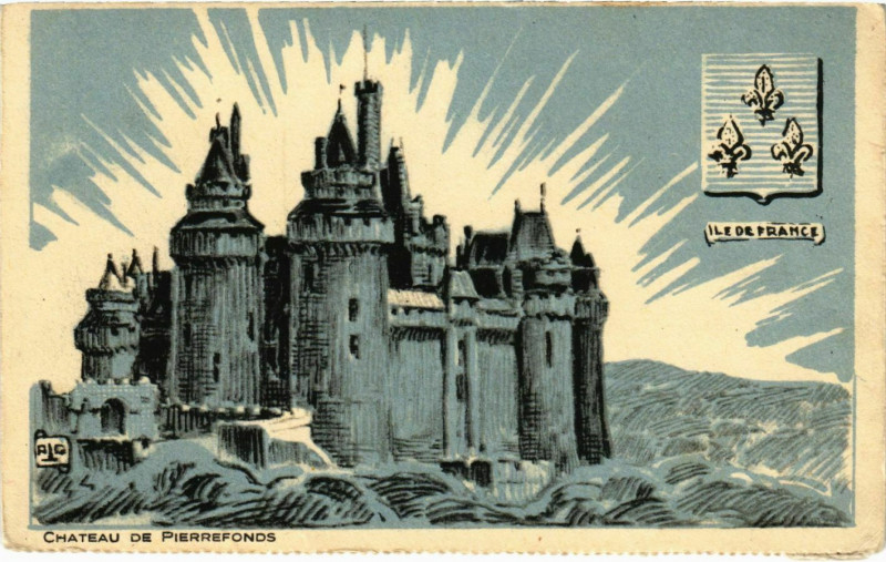 Carte postale ancienne Pierrefonds - Chateau de Pierrefonds à Pierrefonds