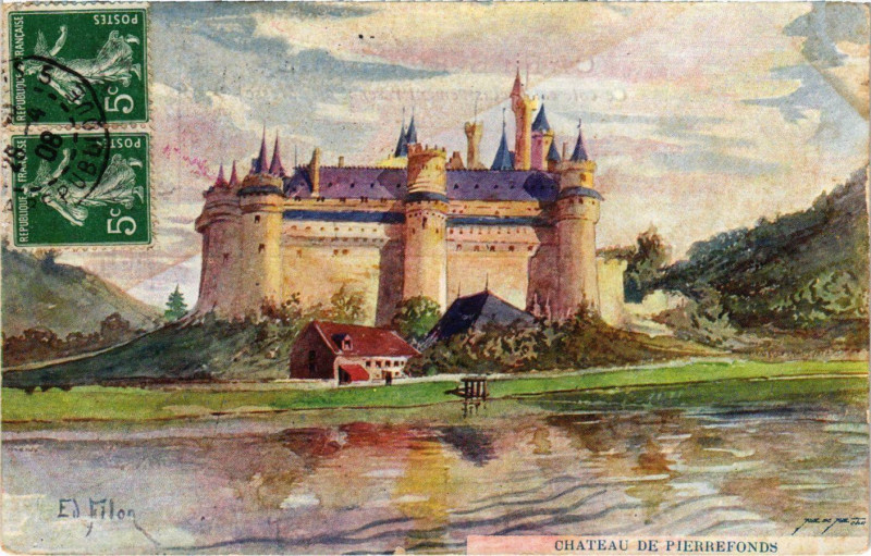Carte postale ancienne Pierrefonds - Chateau de Pierrefonds à Pierrefonds
