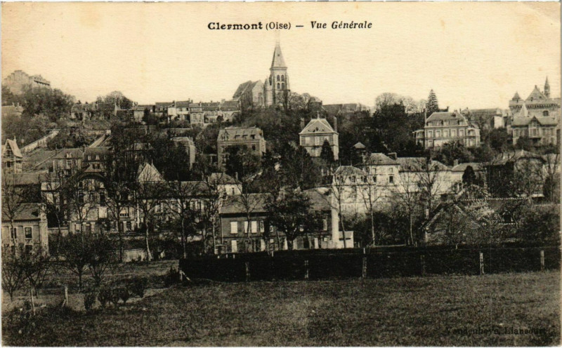 Carte postale ancienne Clermont - Vue Generale à Clermont