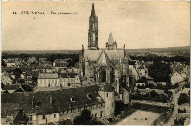 Carte postale ancienne Senlis - Vue Panoramique à Senlis
