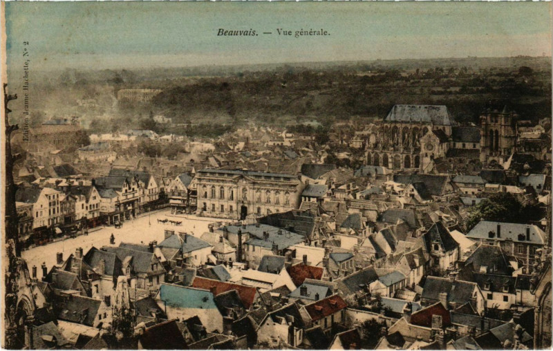 Carte postale ancienne Beauvais - Vue Generale à Beauvais