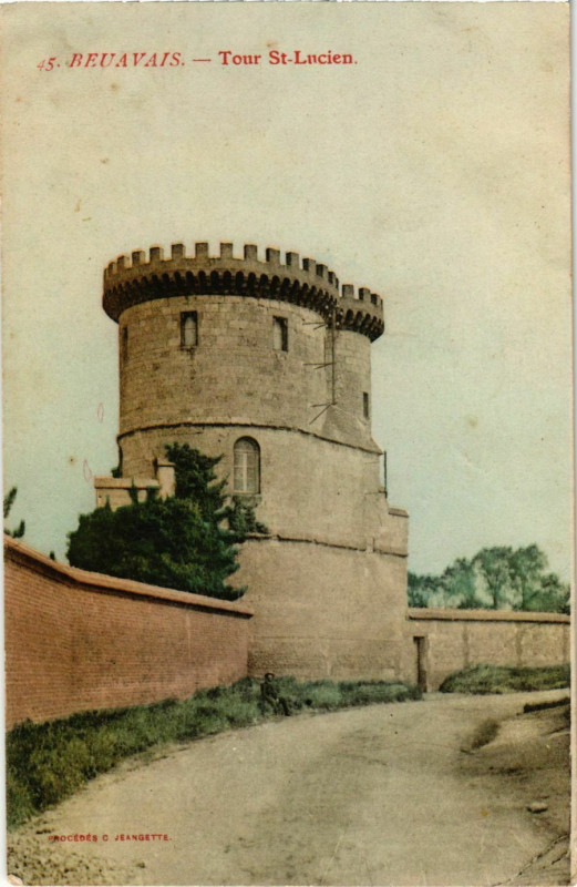 Carte postale ancienne Beauvais - Tour St.-Lucien à Beauvais