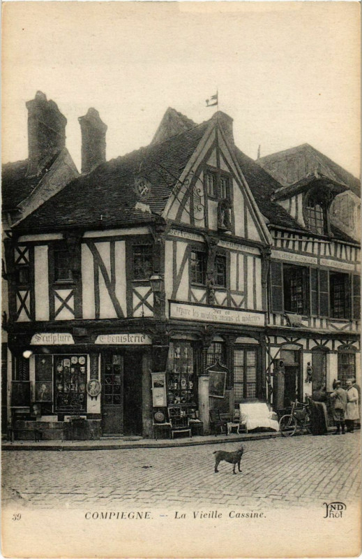Carte postale ancienne Compiegne - La Vieille Cassine à Compiègne