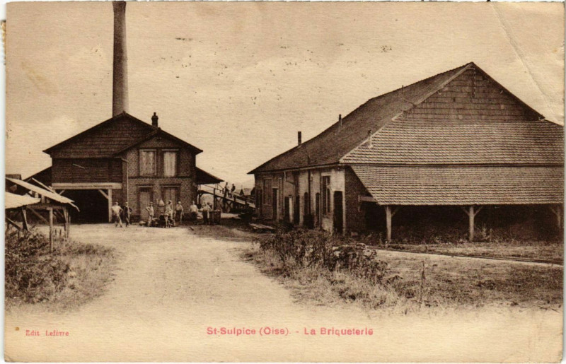 Carte postale ancienne St Sulpice- La Briqueterie France