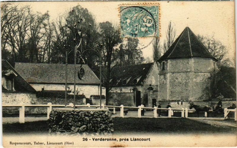 Carte postale ancienne Vederonne- pres Liancourt France à Liancourt