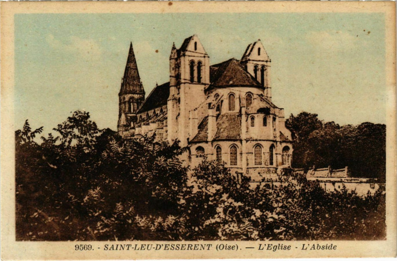 Carte postale ancienne Saint leu d'Esserent- Eglise France à Saint-Leu-d'Esserent