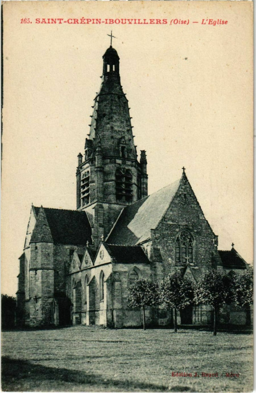 Carte postale ancienne Saint Crepin Ibouvillers- Eglise France à Saint-Crépin-Ibouvillers