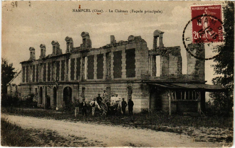 Carte postale ancienne Nampcel- Le Chateau France à Nampcel