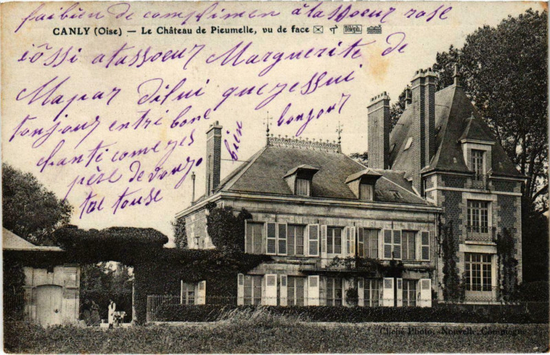 Carte postale ancienne Canly- Le Chateau de Pieumelle France à Canly